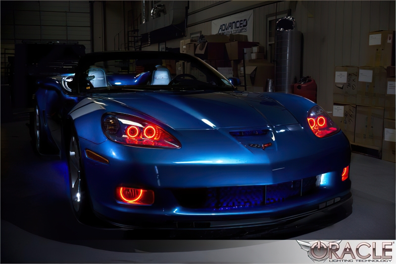 Chevrolet Corvette C6 Fog Light Halo Kit - ORACLE Lighting - LED Halo - Green - `05-`13
